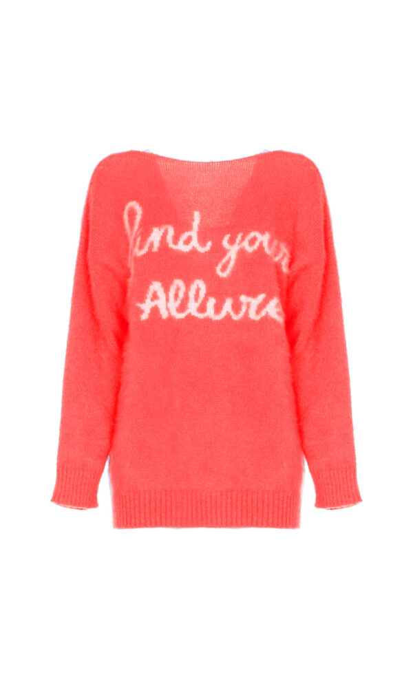 MAGLIA A V OVER MOHAIR