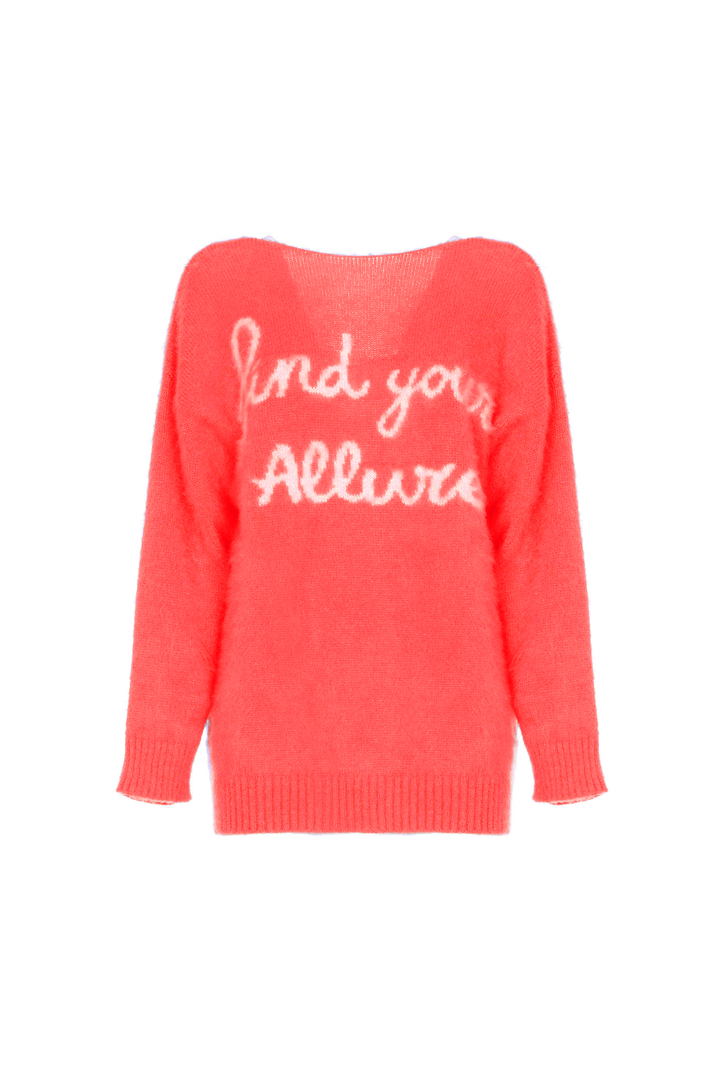 MAGLIA A V OVER MOHAIR