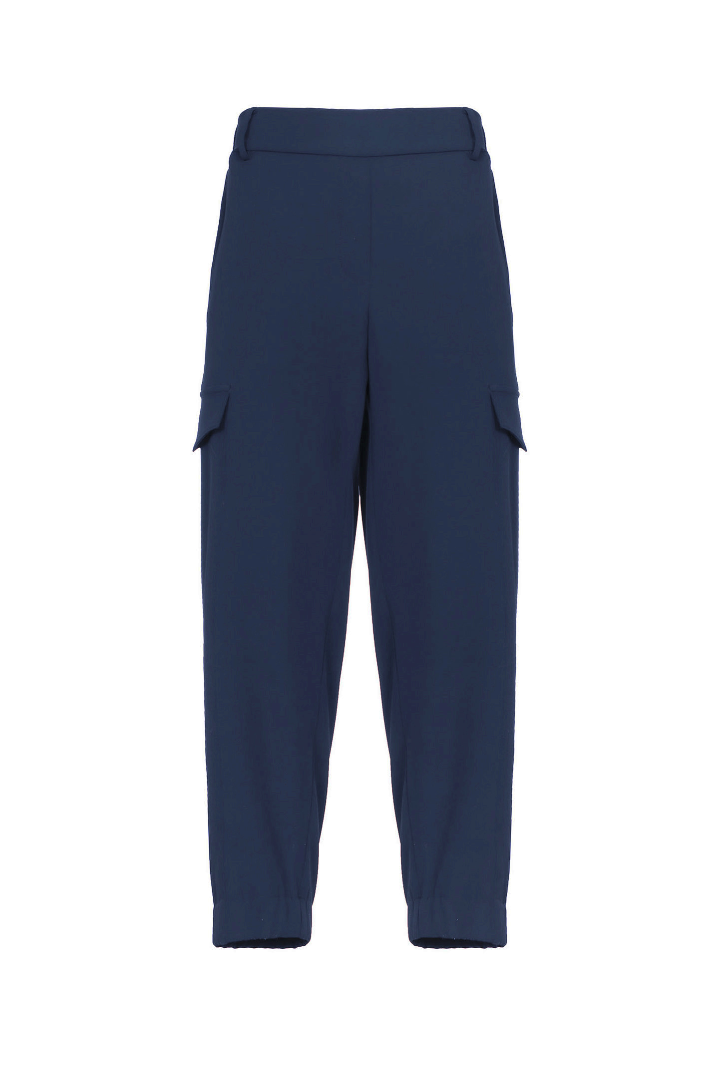 PANTALONI CARGO IN CREPE