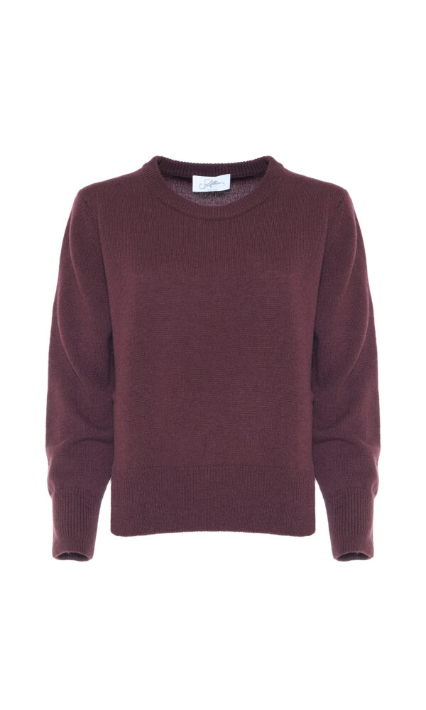 MAGLIA CON SPACCO IN LANA MERINO