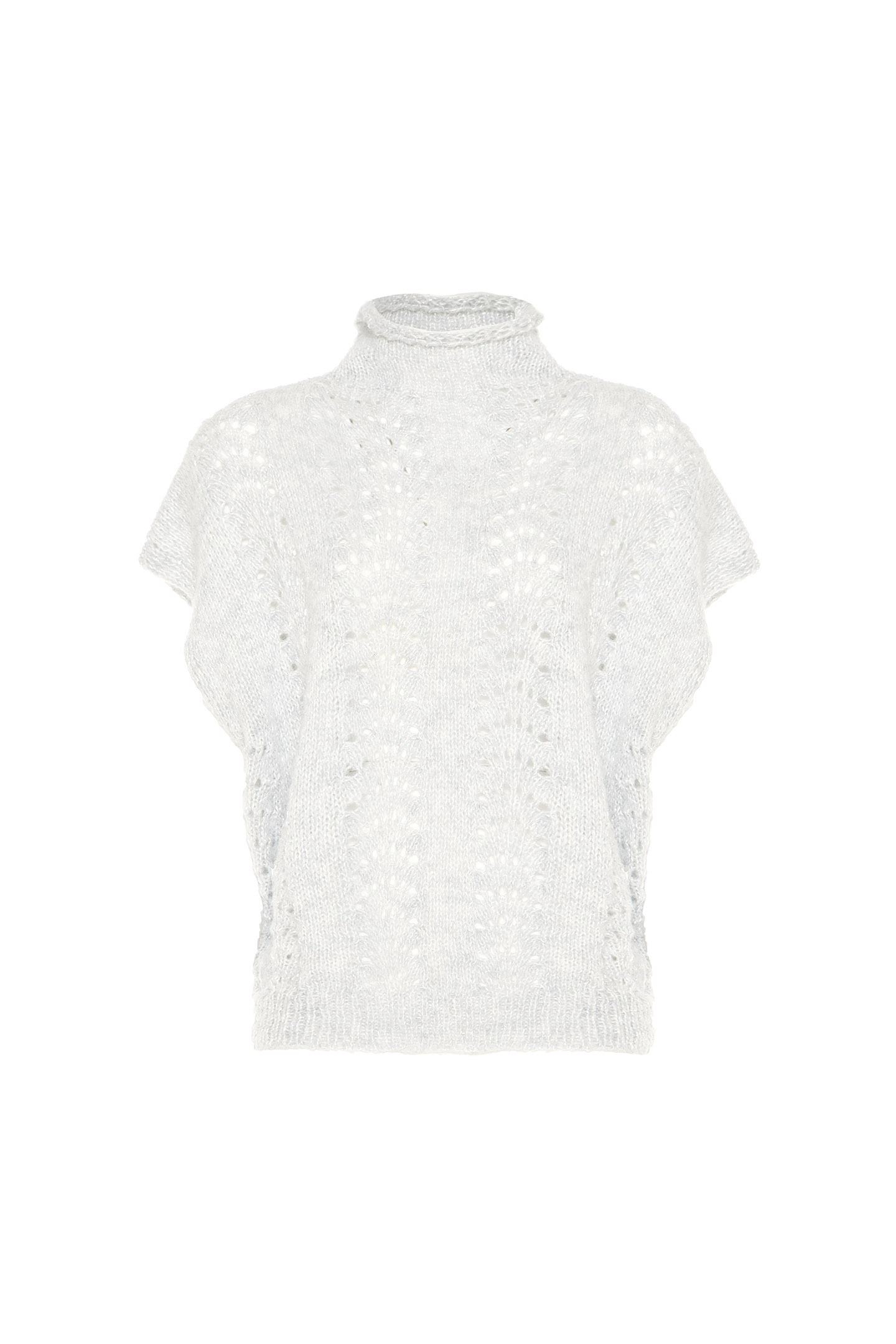 GILET MISTO LANA PUNTO VENTAGLIO - immagine 8