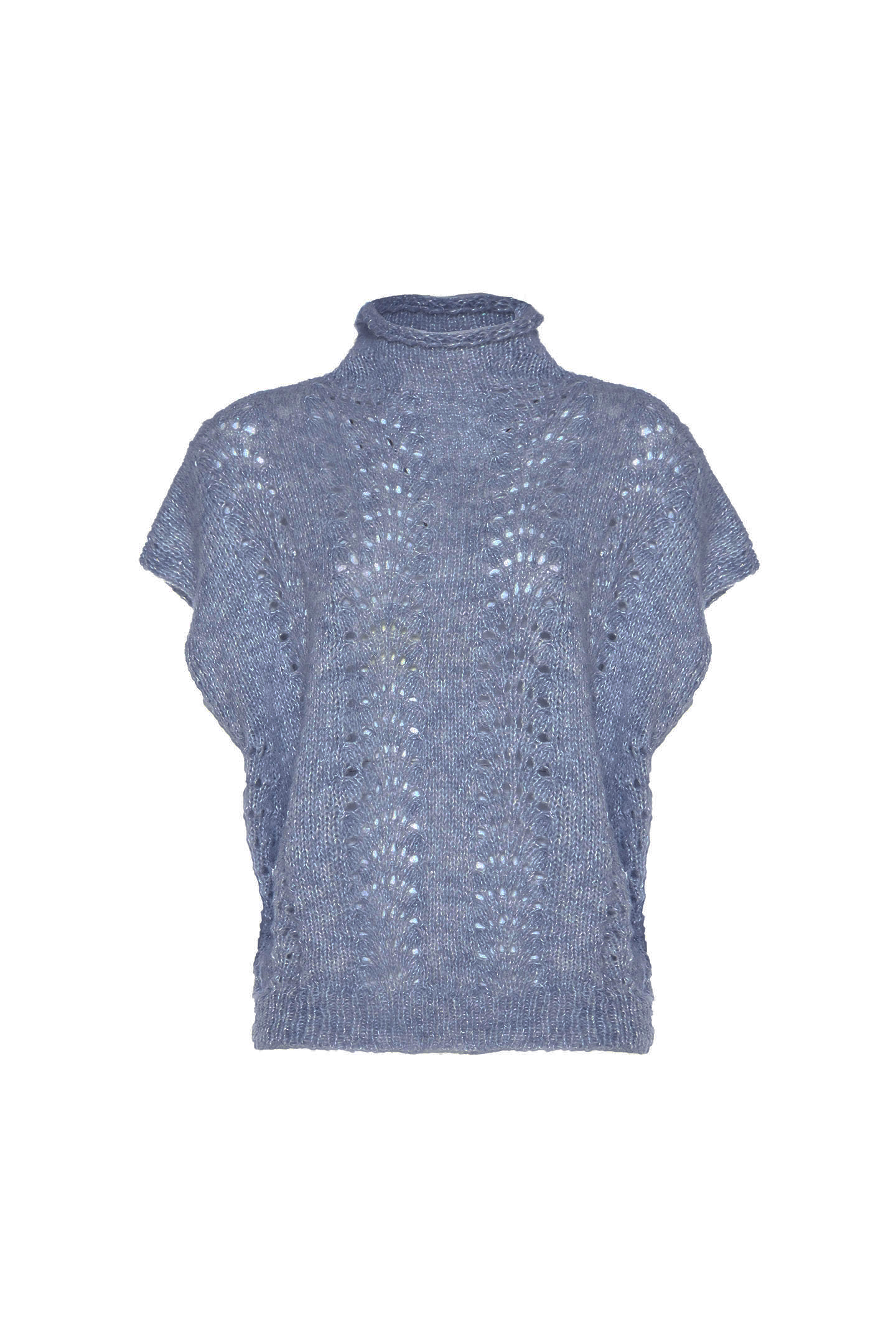 GILET MISTO LANA PUNTO VENTAGLIO - immagine 6