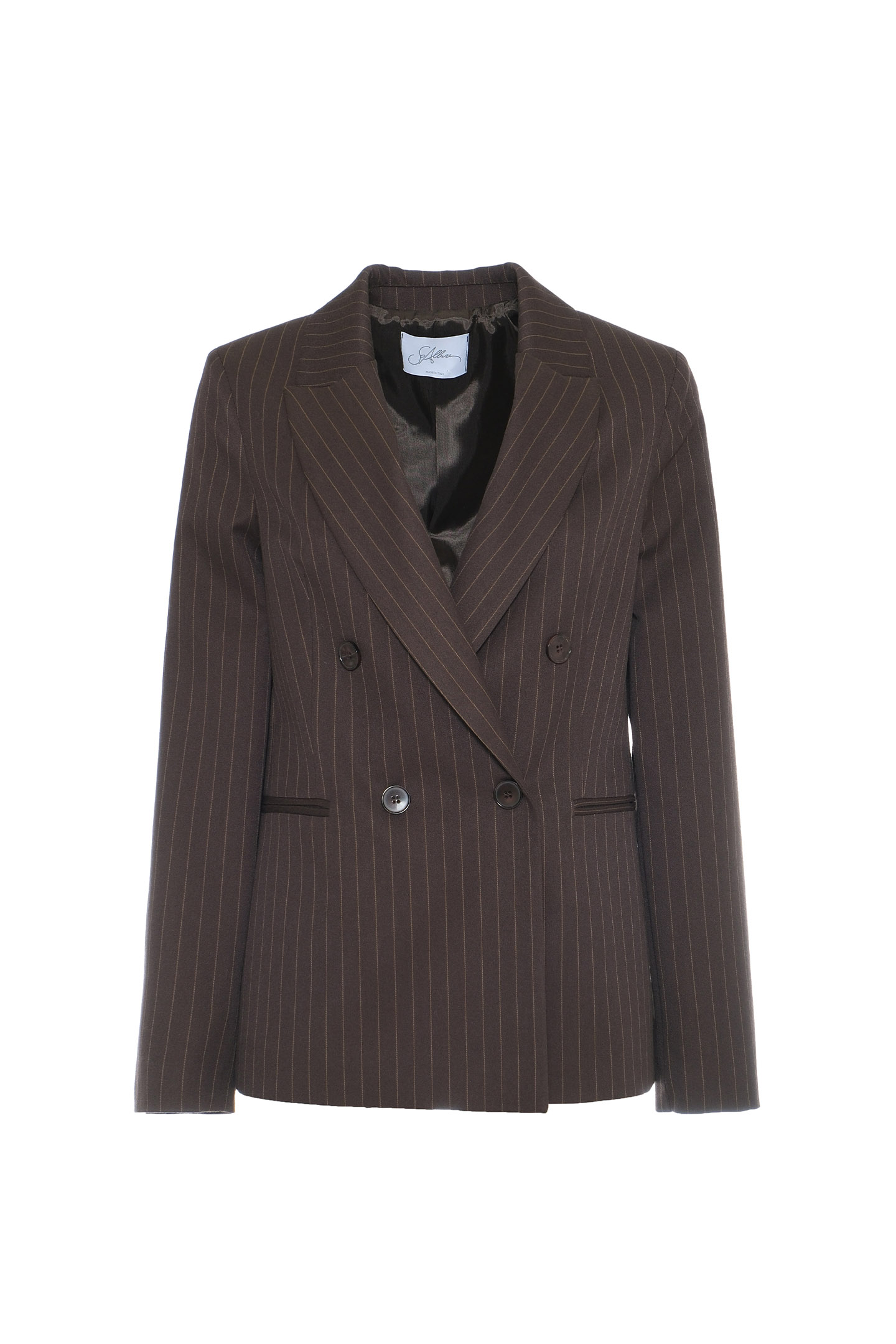 GIACCA SLIM MOTIVO GESSATO - immagine 3