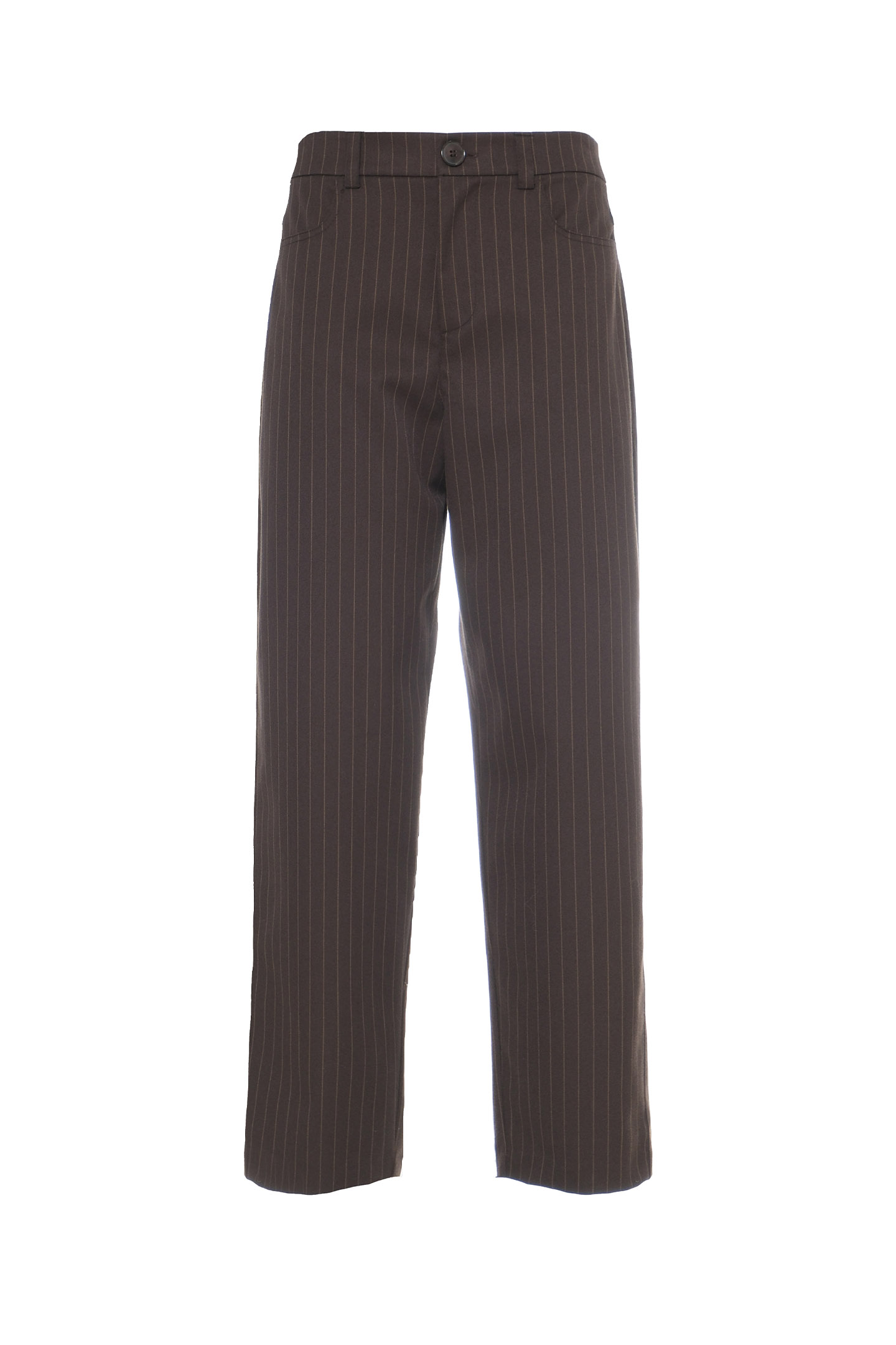 PANTALONI DRITTI MOTIVO GESSATO