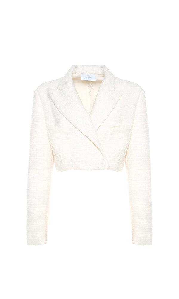 GIACCA CROPPED BOUCLÉ