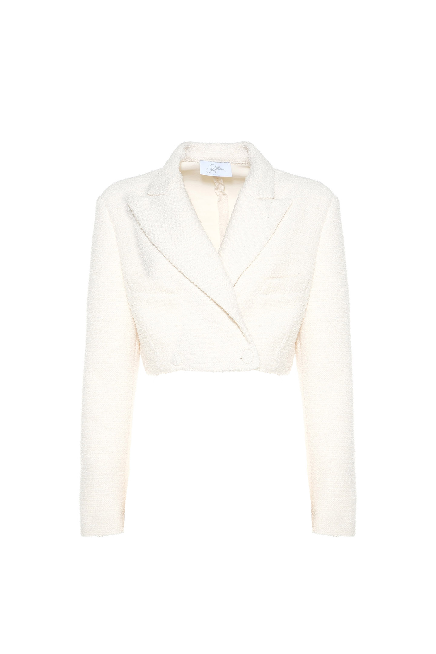 GIACCA CROPPED BOUCLÉ