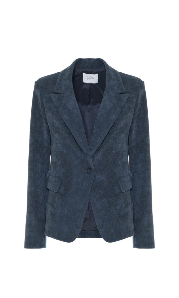 GIACCA SLIM FIT IN VELLUTO A COSTE
