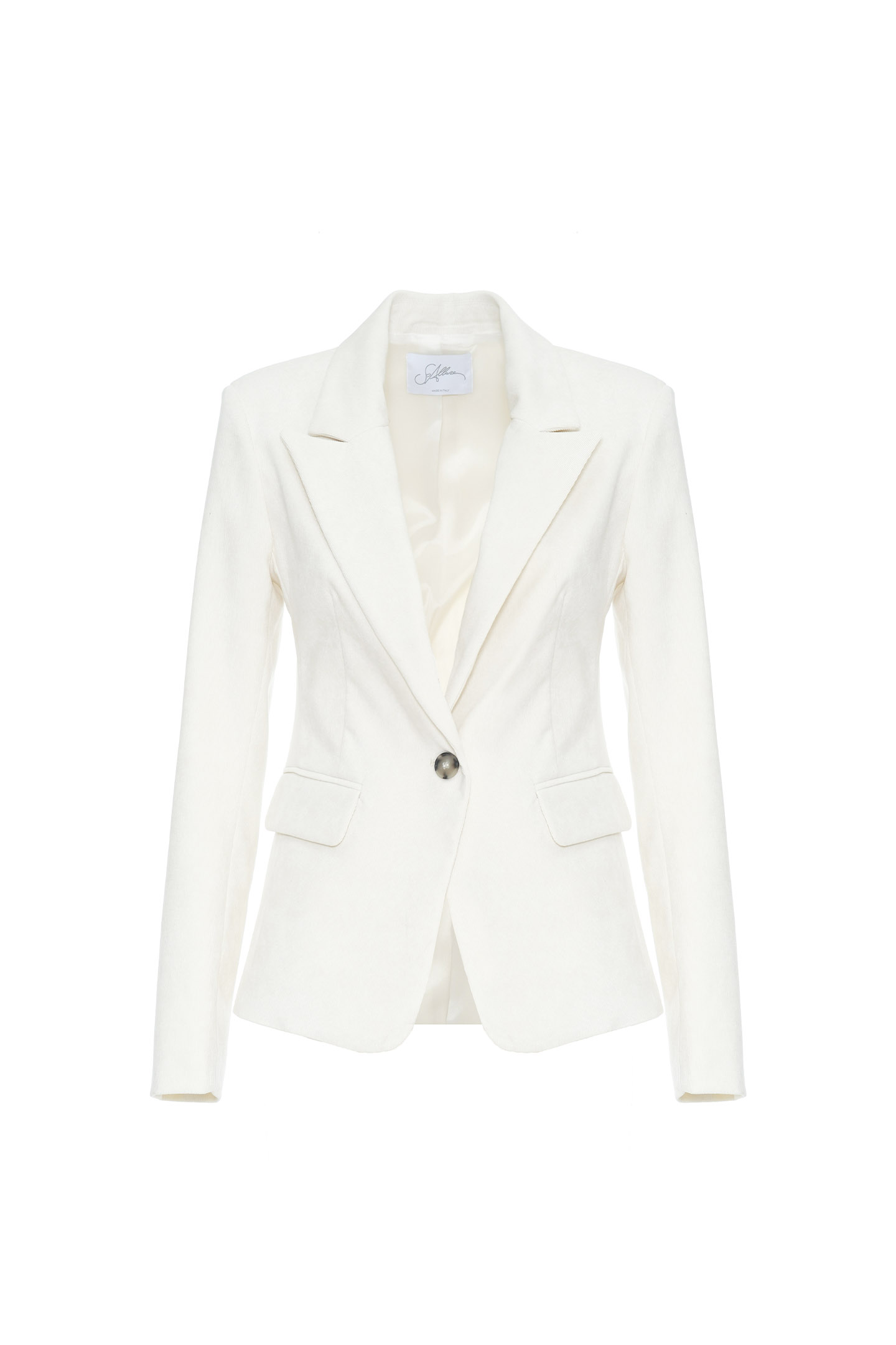 GIACCA SLIM FIT IN VELLUTO A COSTE - immagine 3