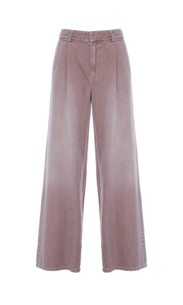 JEANS PALAZZO CON ELASTICO DELAVÉ