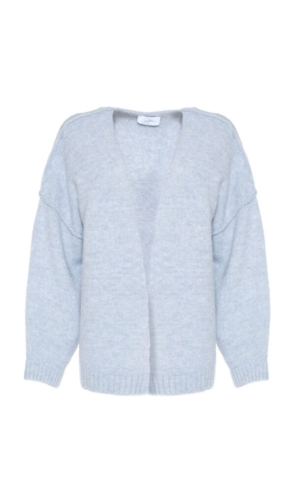 CARDIGAN BOXY IN MISTO LANA