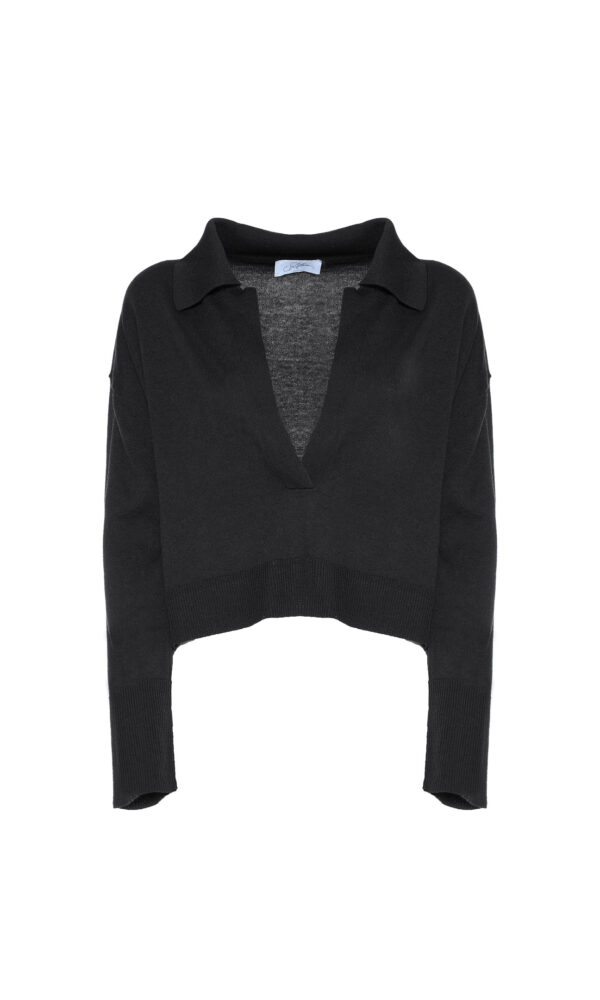 MAGLIONE BOXY CON COLLETTO