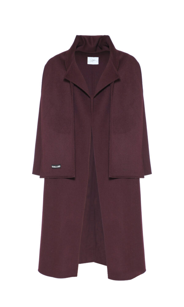 CAPPOTTO IN PURA LANA CON SCIARPA