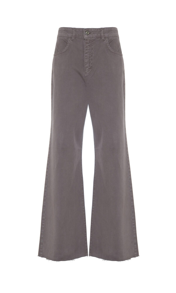 JEANS FLARED FIT IN BULL DI COTONE