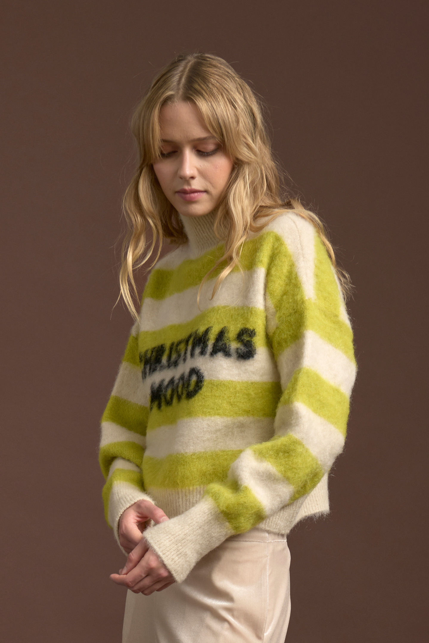 PULLOVER A RIGHE CHRISTMAS MOOD - immagine 2