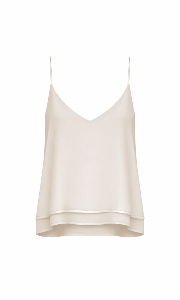 TOP SCOLLATO IN GEORGETTE