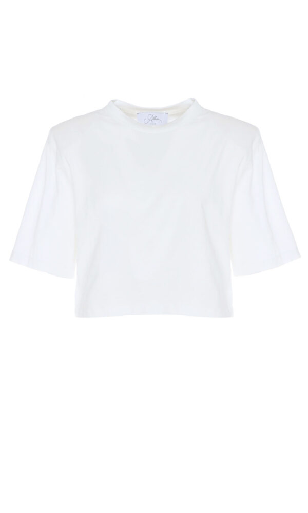 STRUCTURED CROPPED T-SHIRT