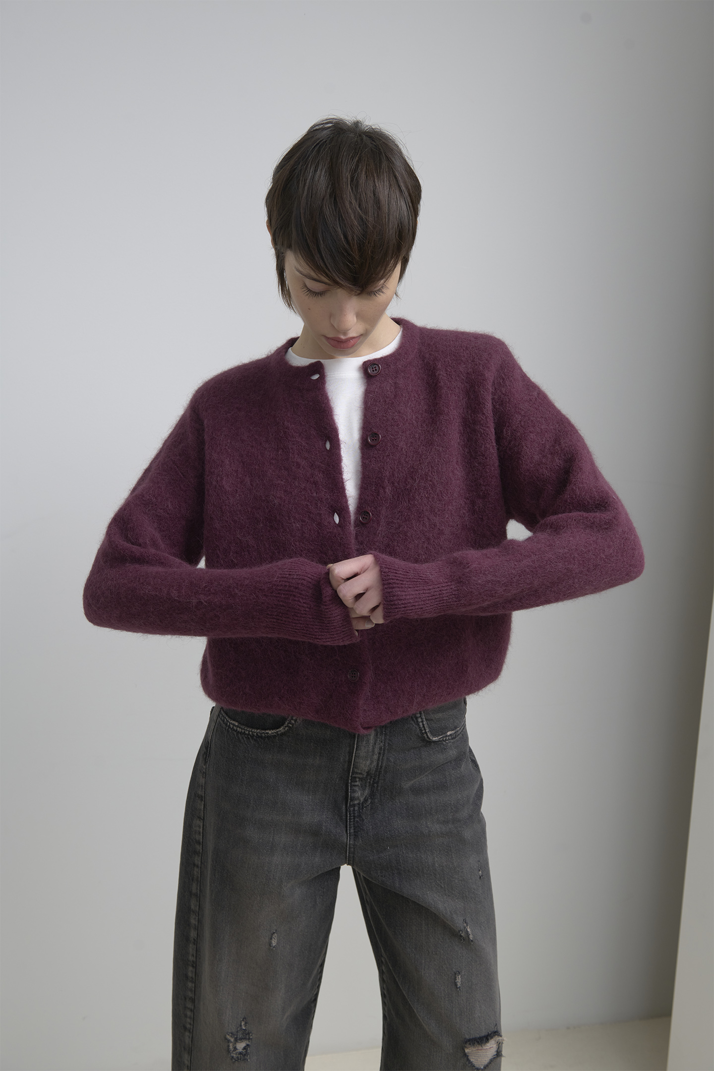 CARDIGAN IN MISTO ALPACA - immagine 3