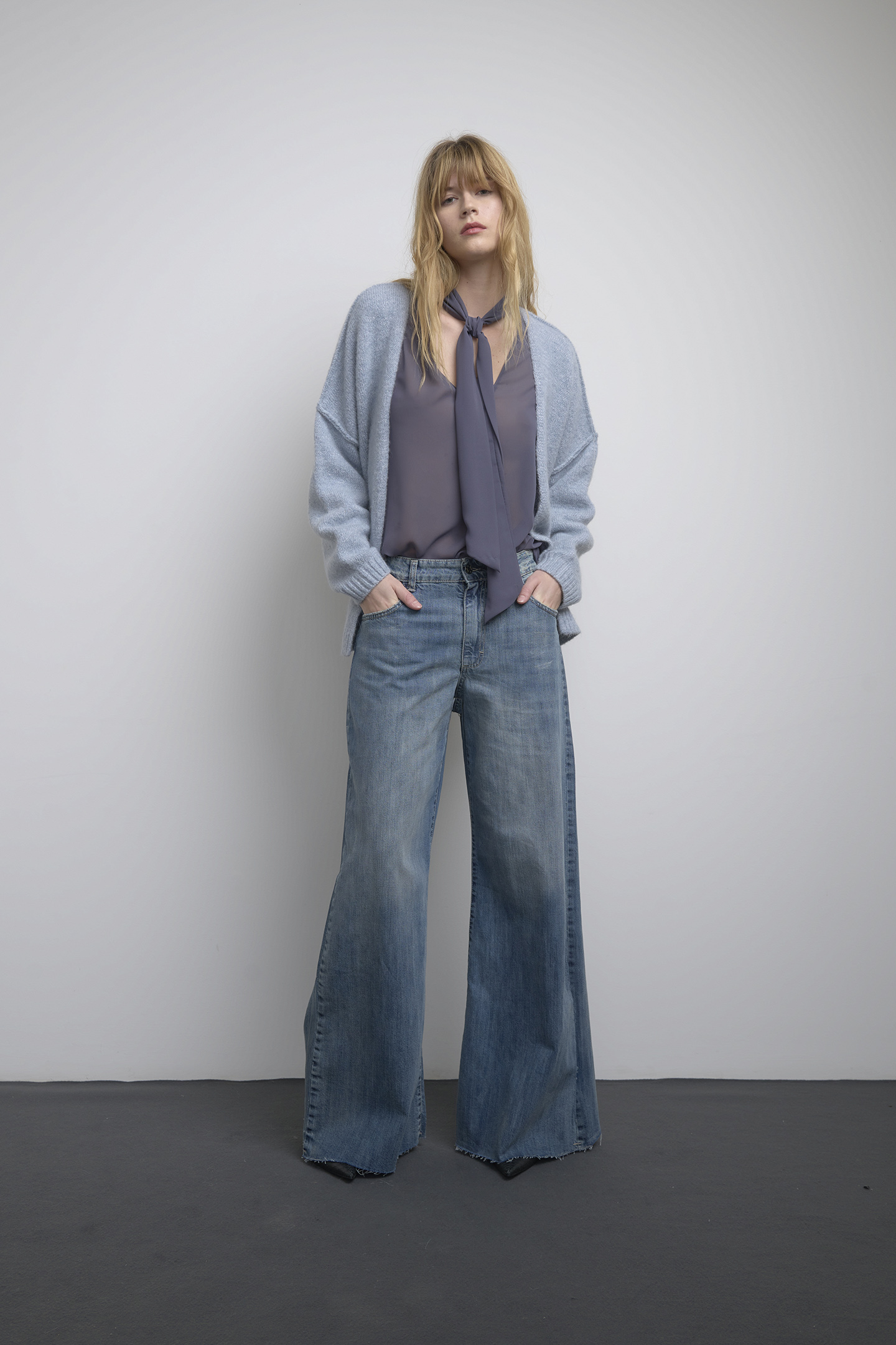 CARDIGAN BOXY IN MISTO LANA - immagine 2