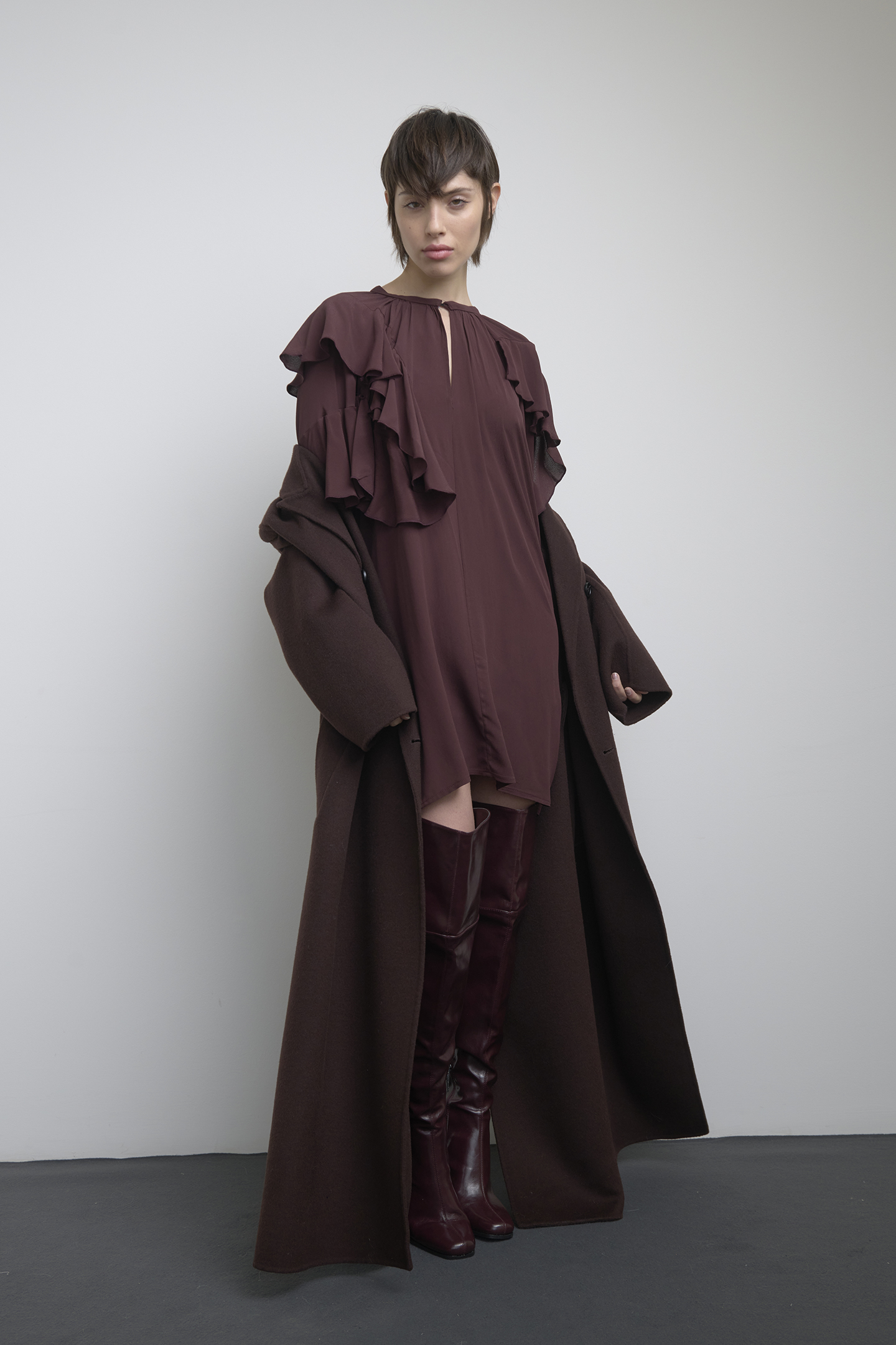 CAPPOTTO LUNGO DOPPIOPETTO IN LANA - immagine 8