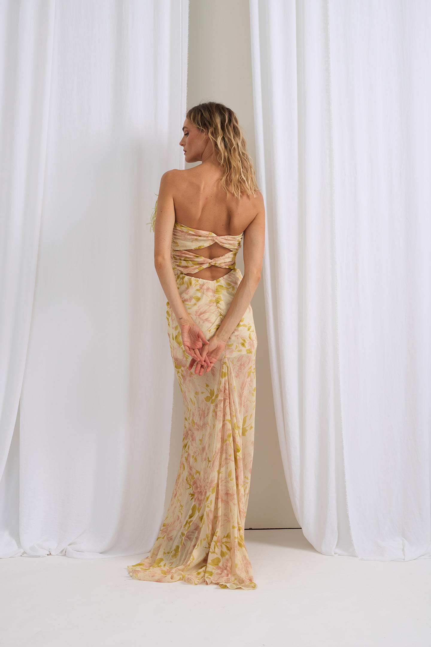 ABITO A SIRENA FLOREALE - immagine 3