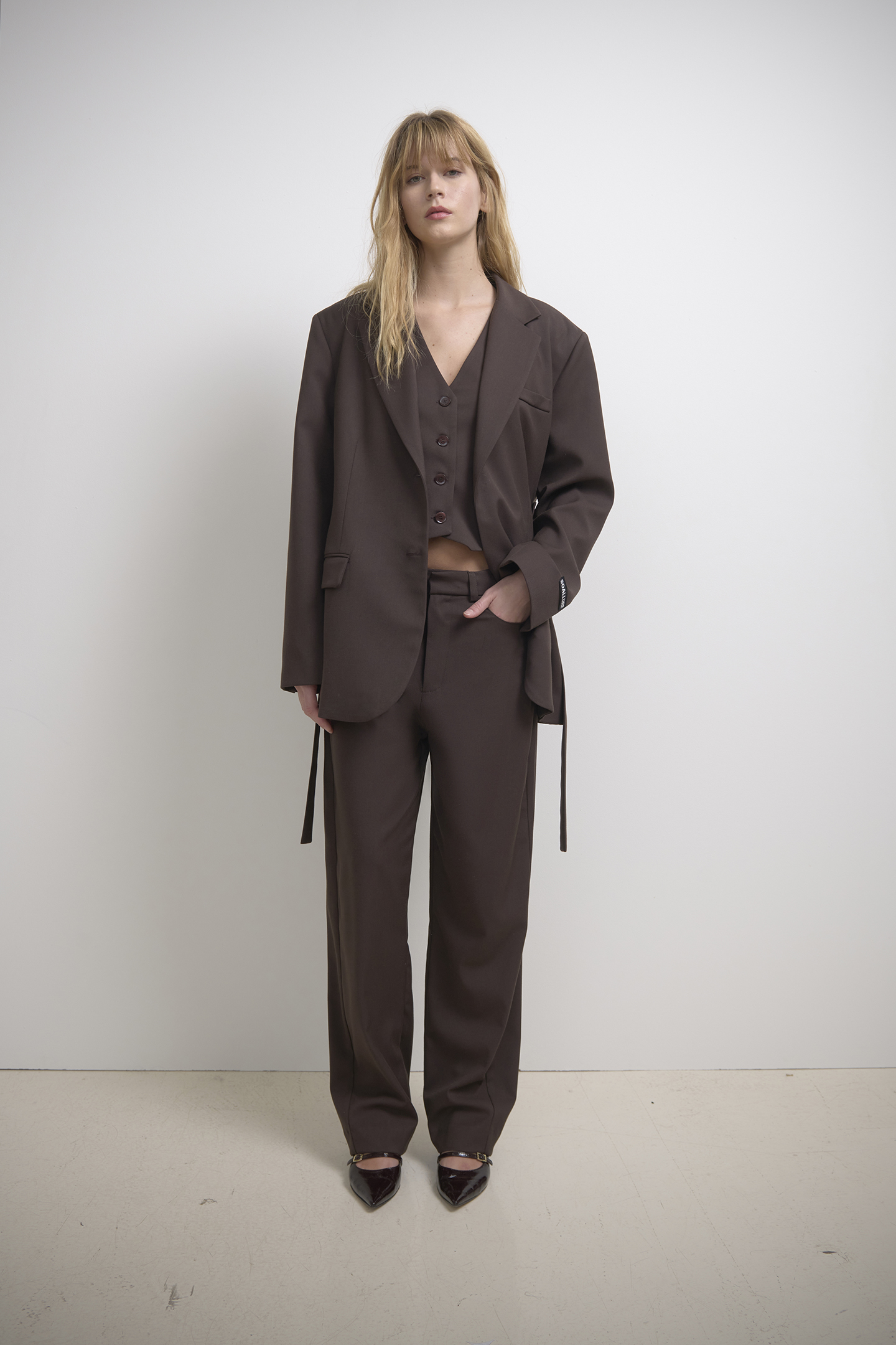PANTALONI DRITTI IN TESSUTO BOY - immagine 2