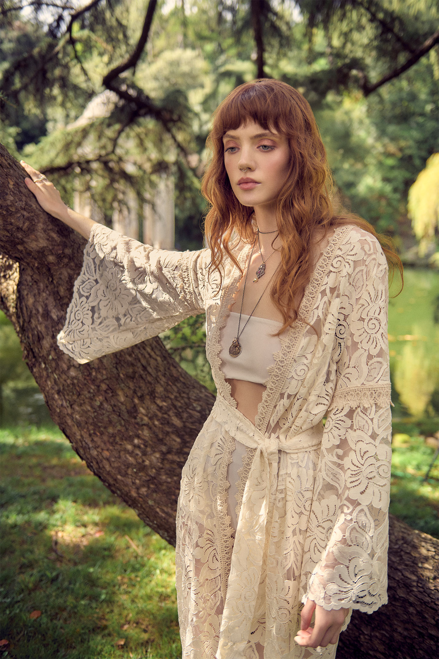 MAXI KIMONO IN MACRAMÉ LACE - Image 8