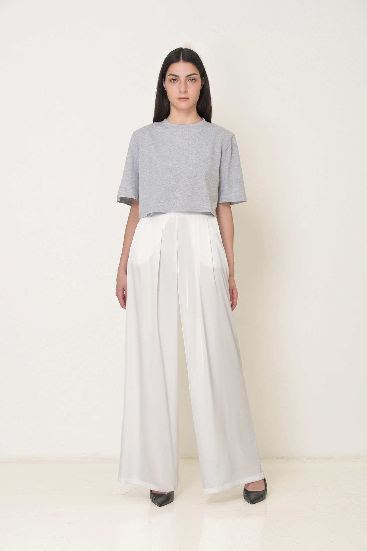 PANTALONI PALAZZO IN RASO - immagine 7