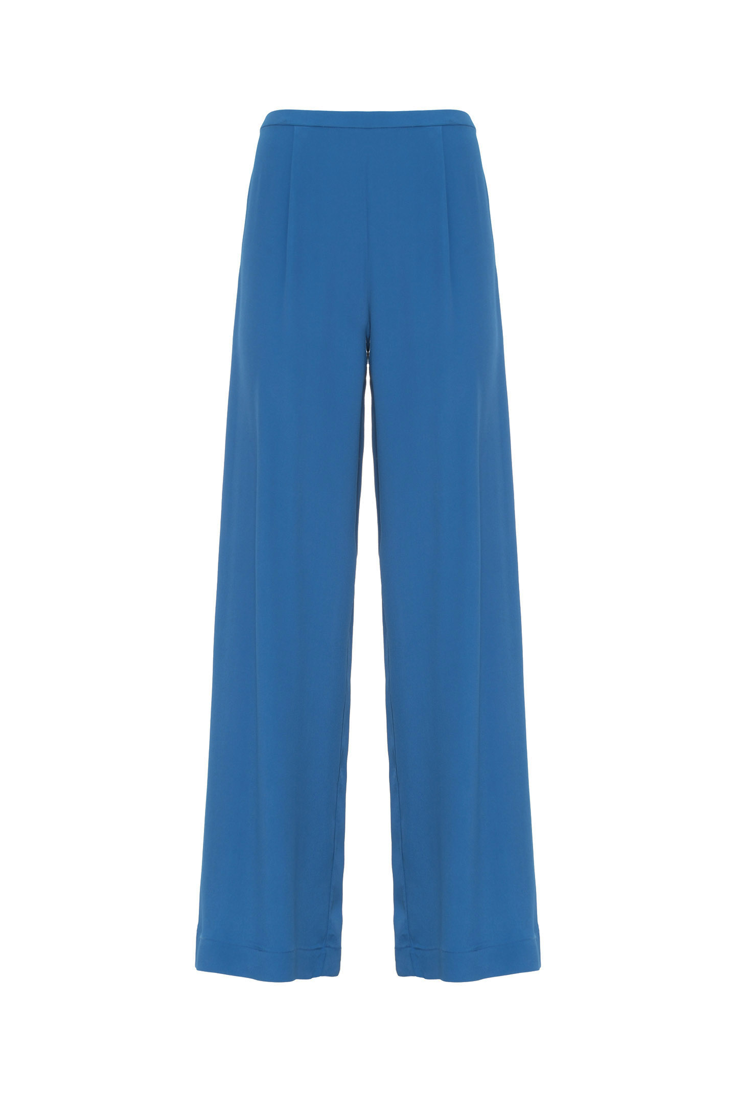 PANTALONI AMPI IN MISTO SETA