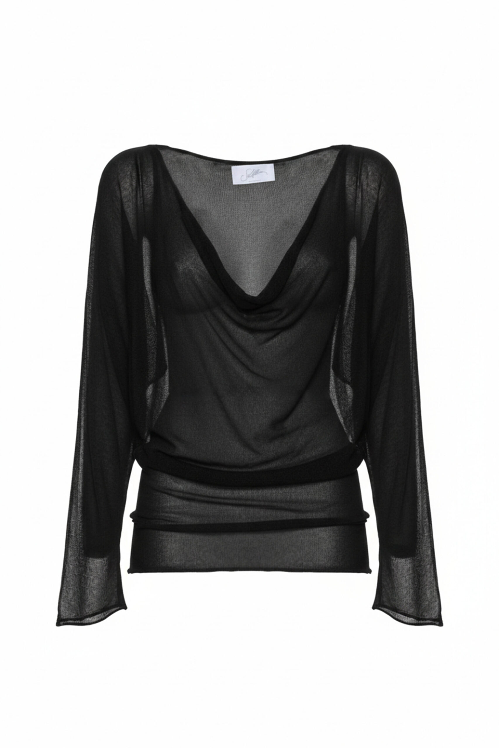 MAGLIA DRAPÉE A MANICHE LUNGHE - immagine 4