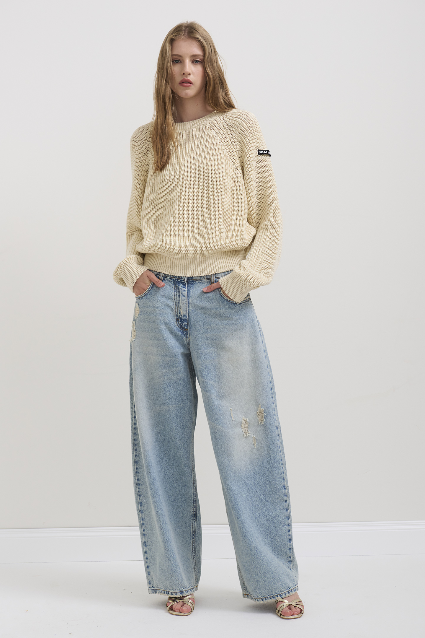 JEANS RELAXED BLU CHIARO - immagine 2