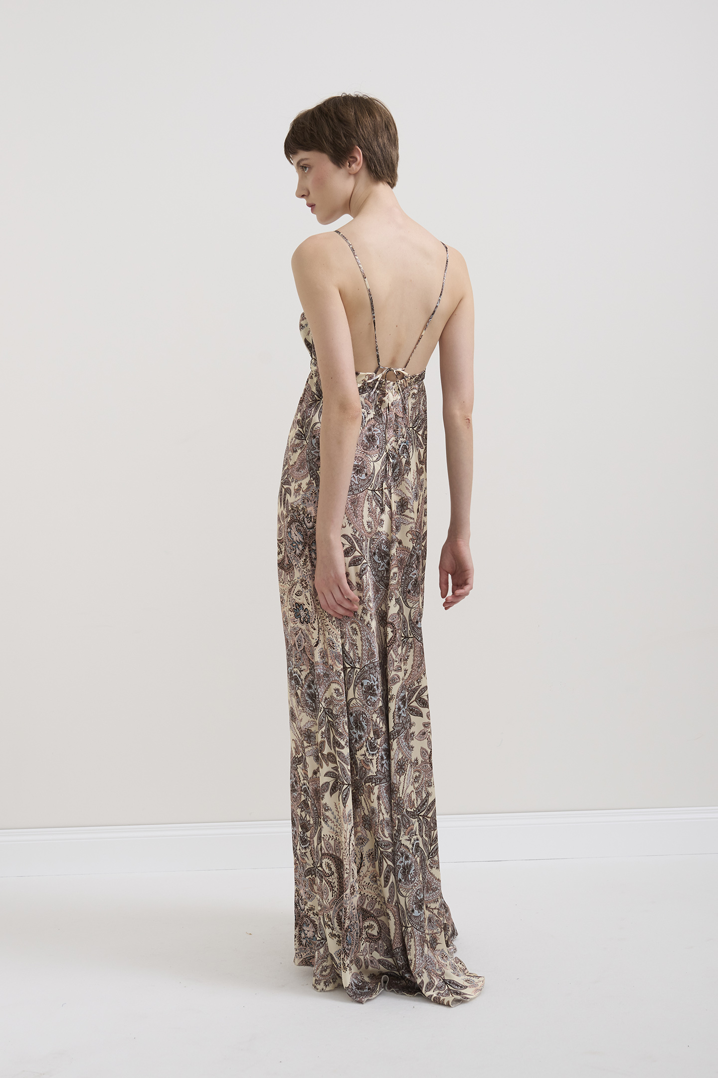 MAXI ABITO MOTIVO PAISLEY - immagine 4