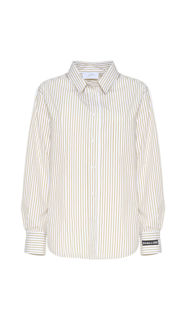 CAMICIA IN POPELINE RIGATO