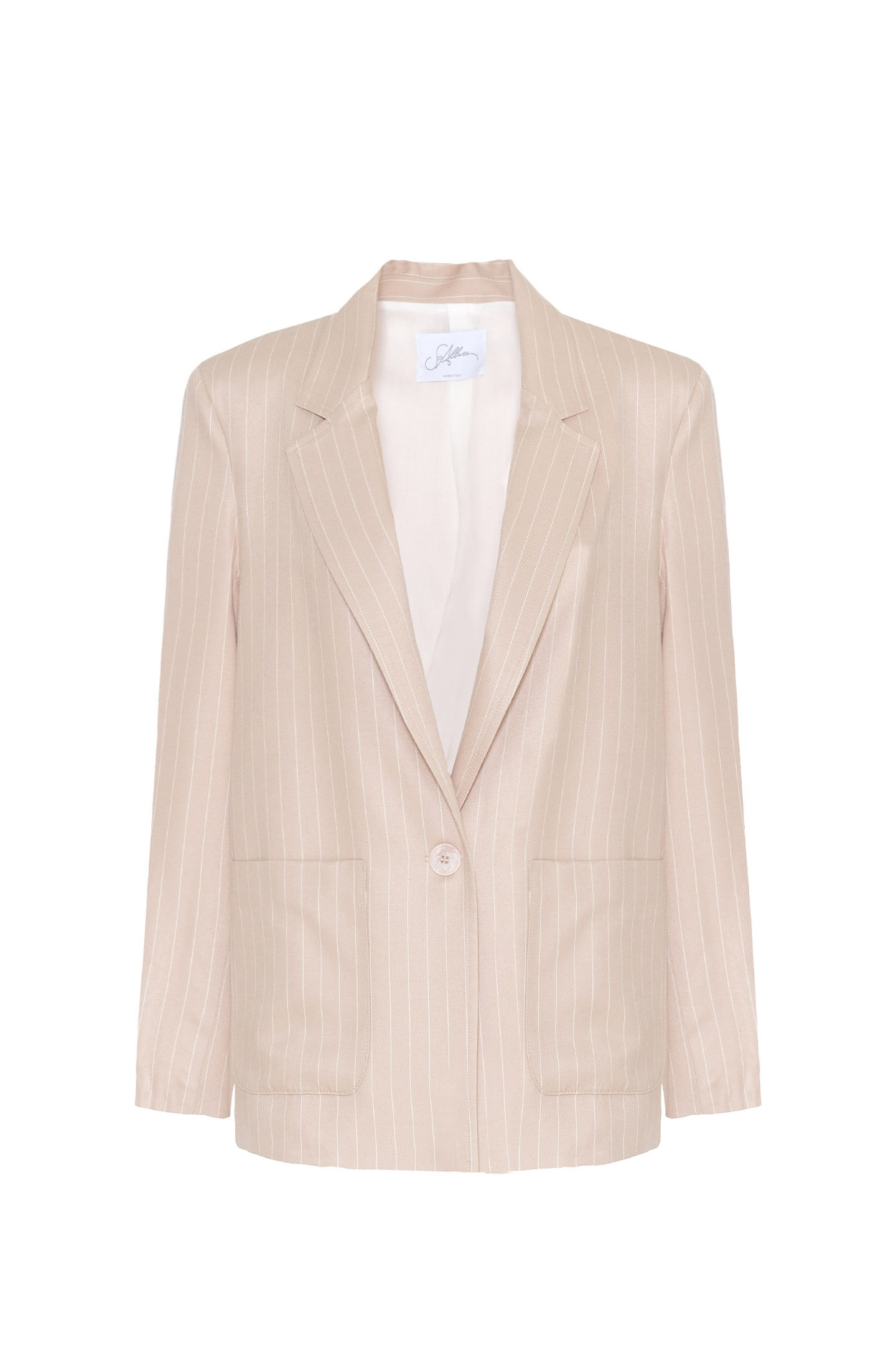 GIACCA OVERSIZE MOTIVO GESSATO - immagine 5