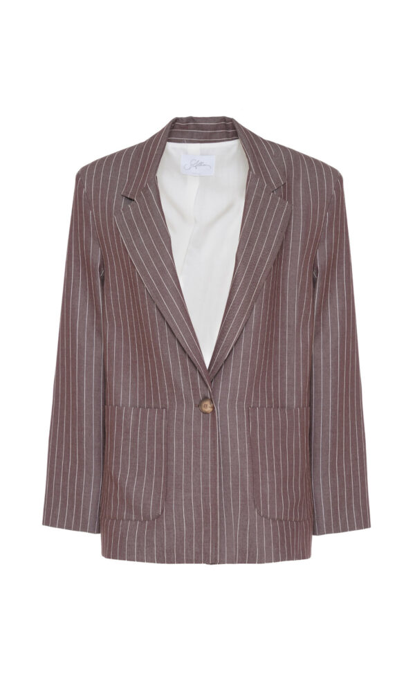 GIACCA OVERSIZE MOTIVO GESSATO