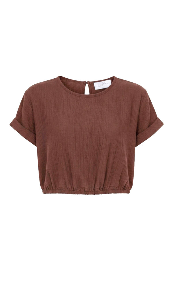 VISCOSE CROPPED TOP
