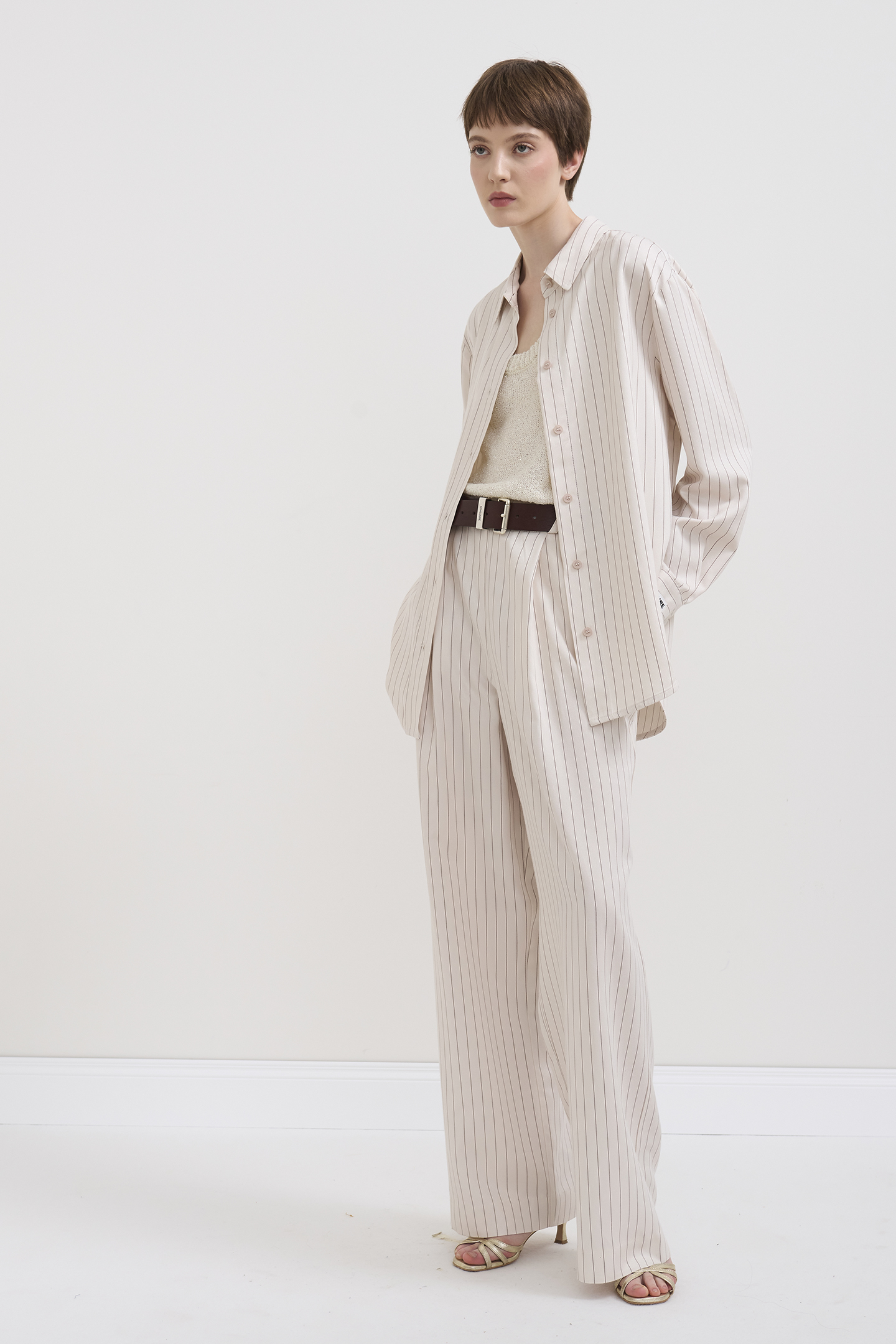 PANTALONI AMPI GESSATI - immagine 3