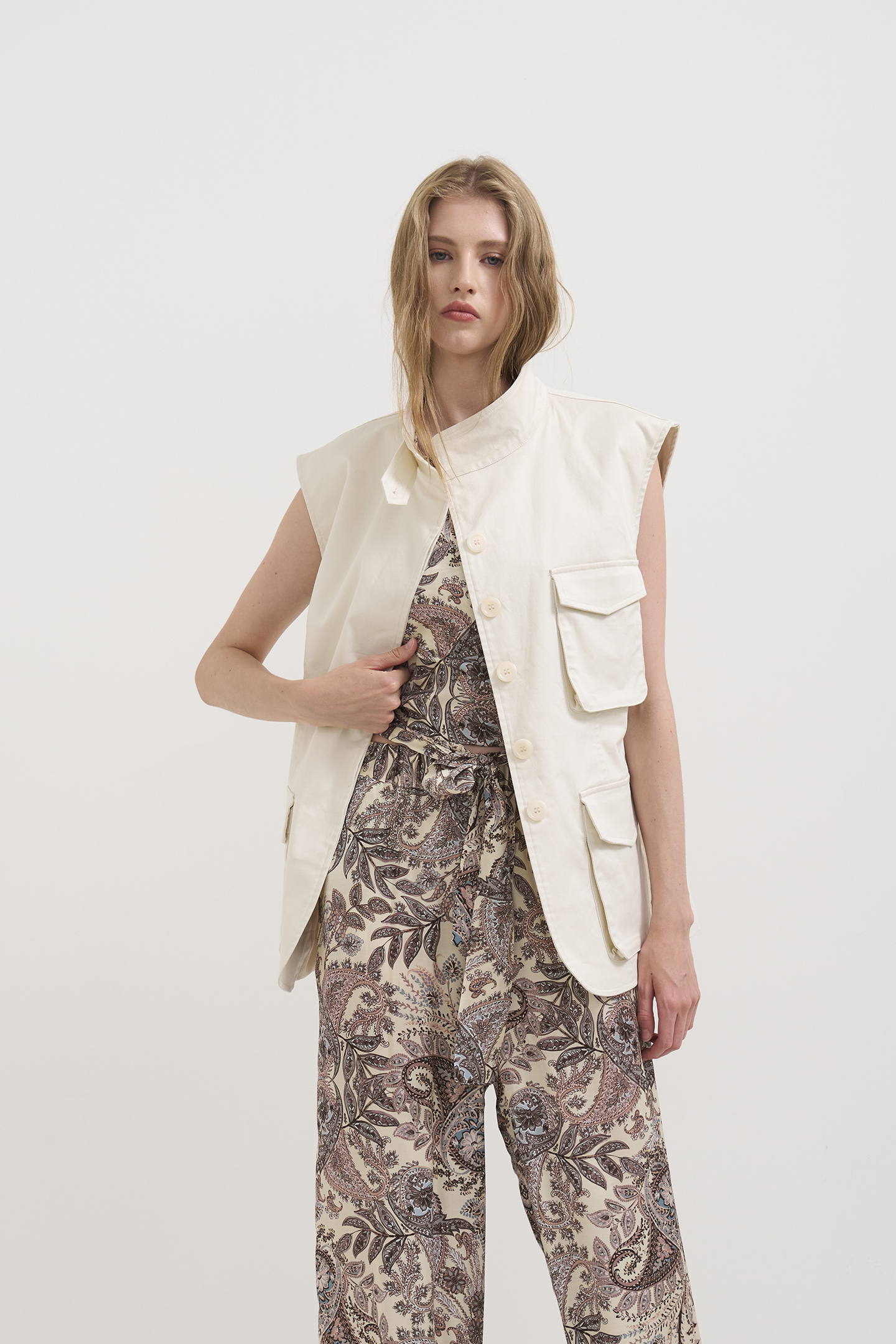 TOP CROP MOTIVO PAISLEY - immagine 4