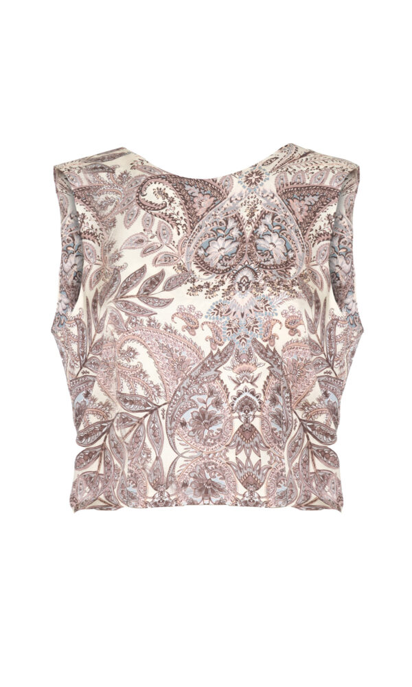 PAISLEY PATTERN TOP CROP