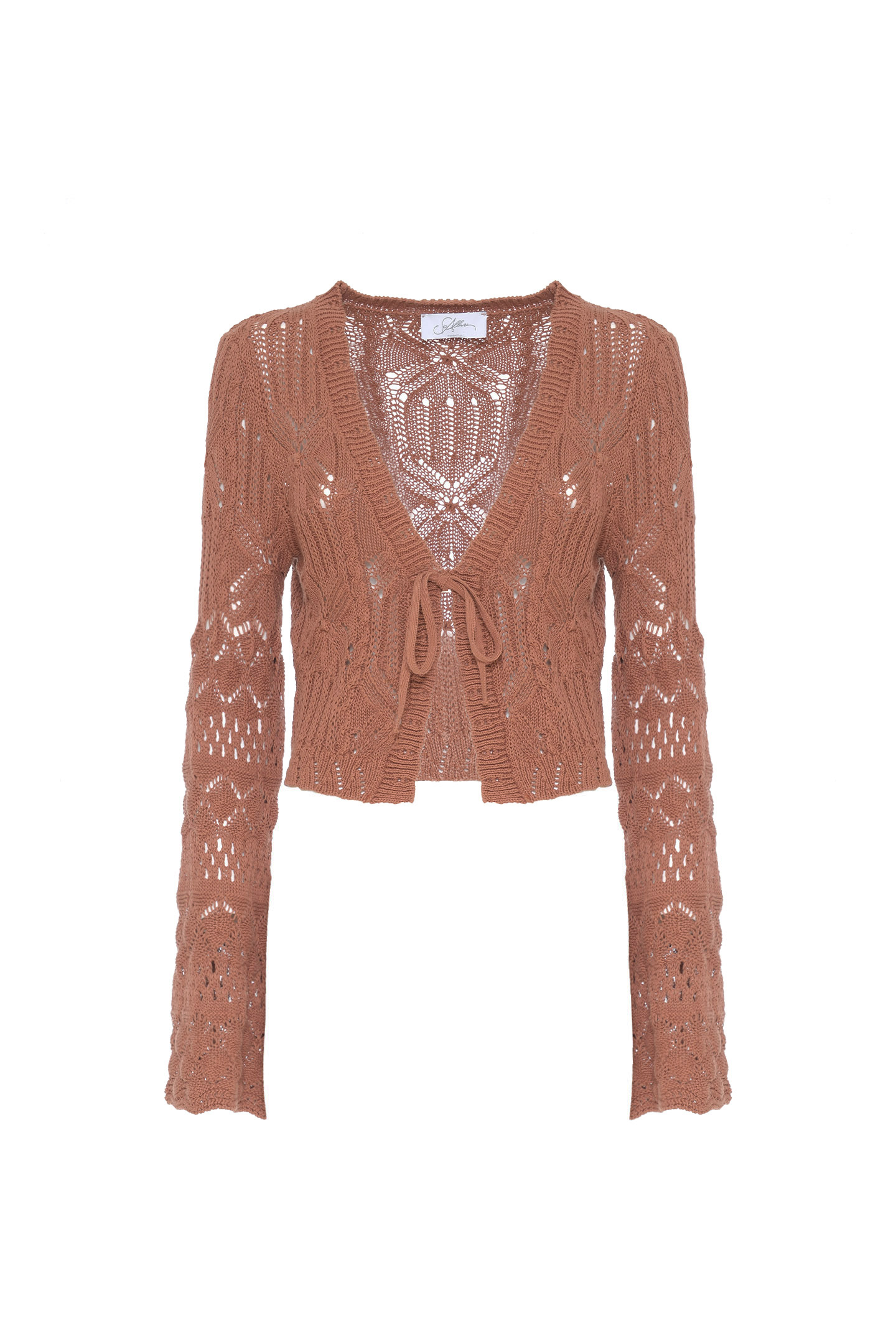 CARDIGAN IN MAGLIA TRAFORATA - immagine 3