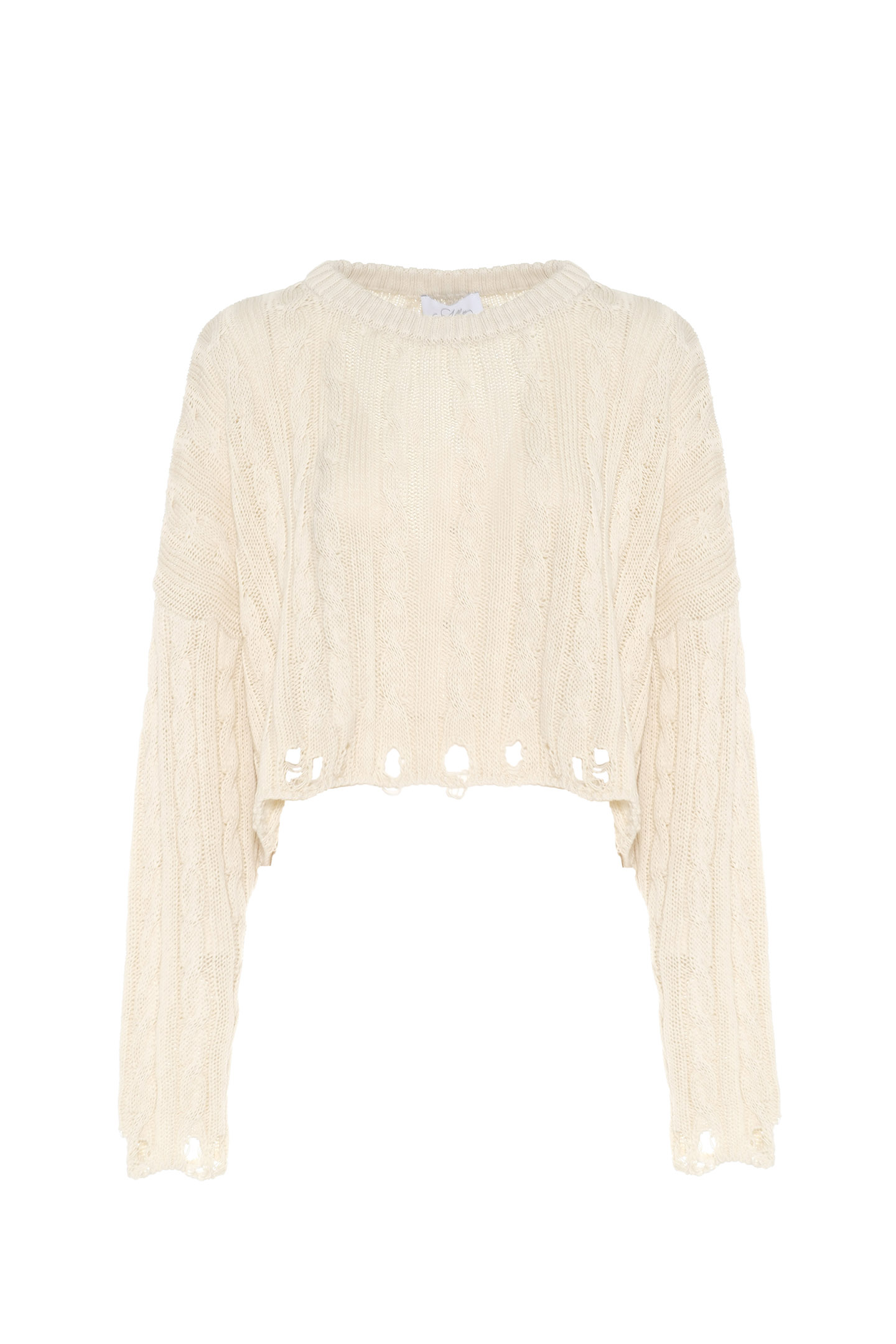 PULLOVER A TRECCE DESTROYED - immagine 6