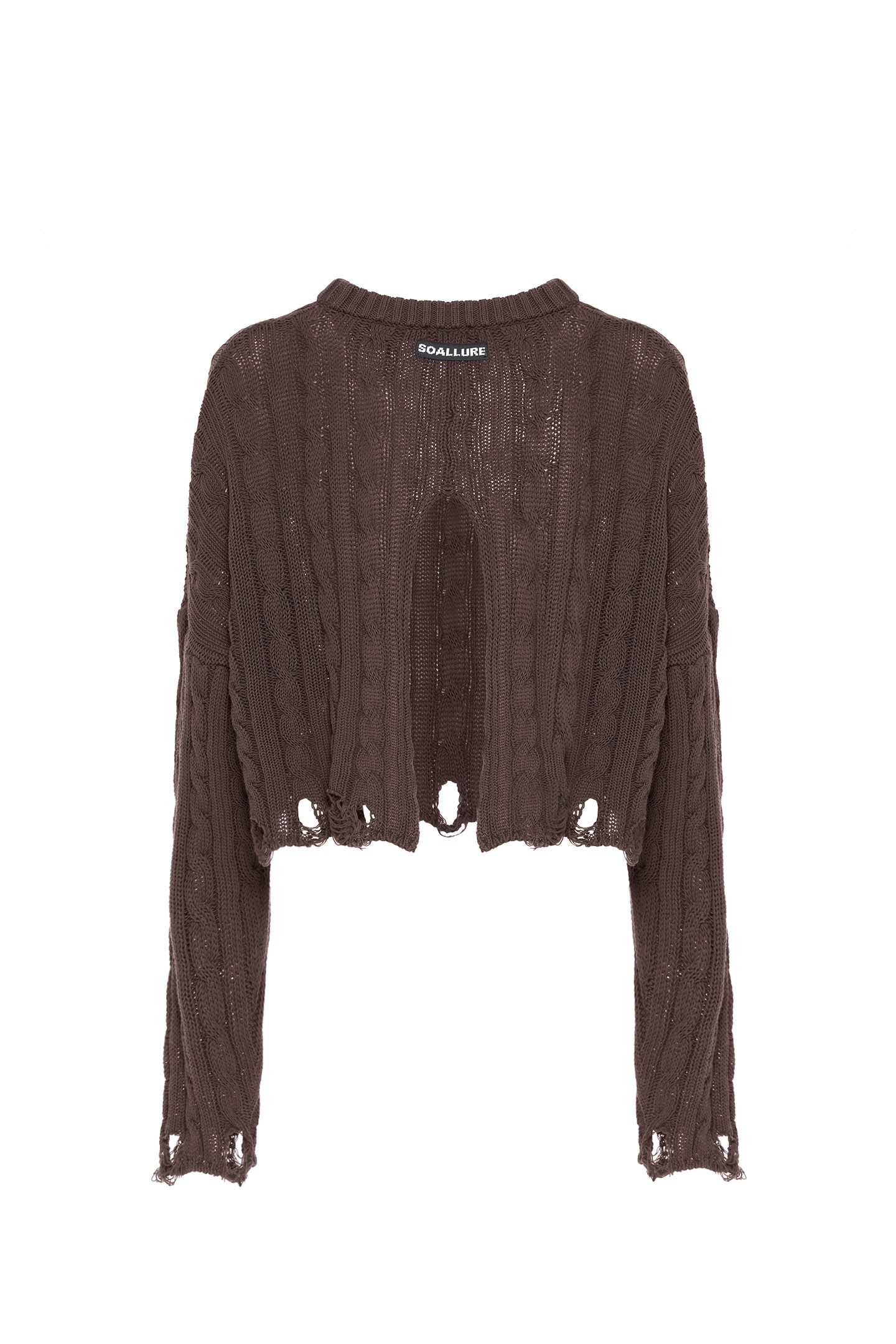 PULLOVER A TRECCE DESTROYED - immagine 5