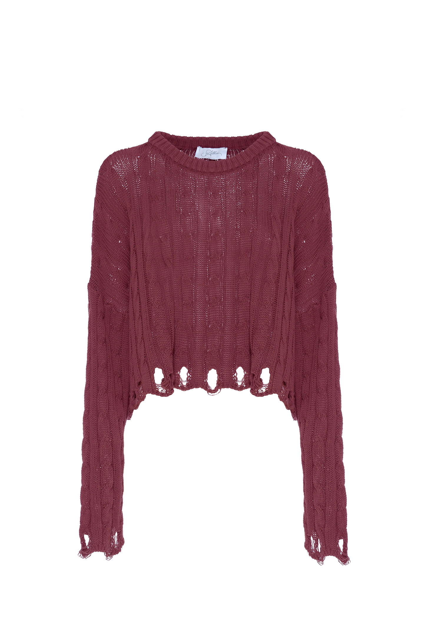 PULLOVER A TRECCE DESTROYED - immagine 8