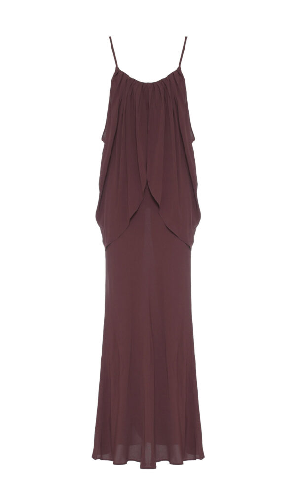MAXI ABITO CON MANTELLA