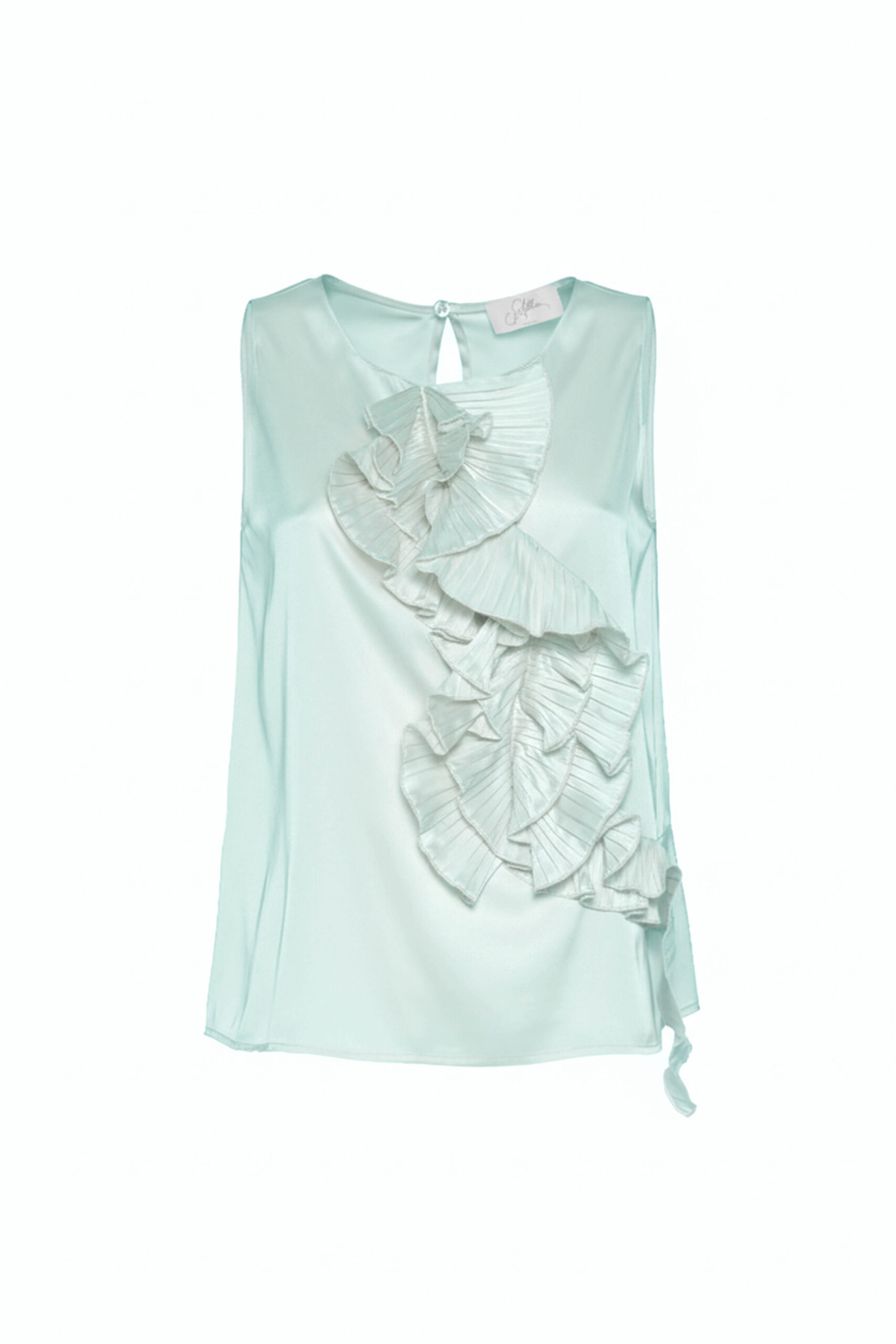 BLUSA CON BALZA PLISSÉ - immagine 5
