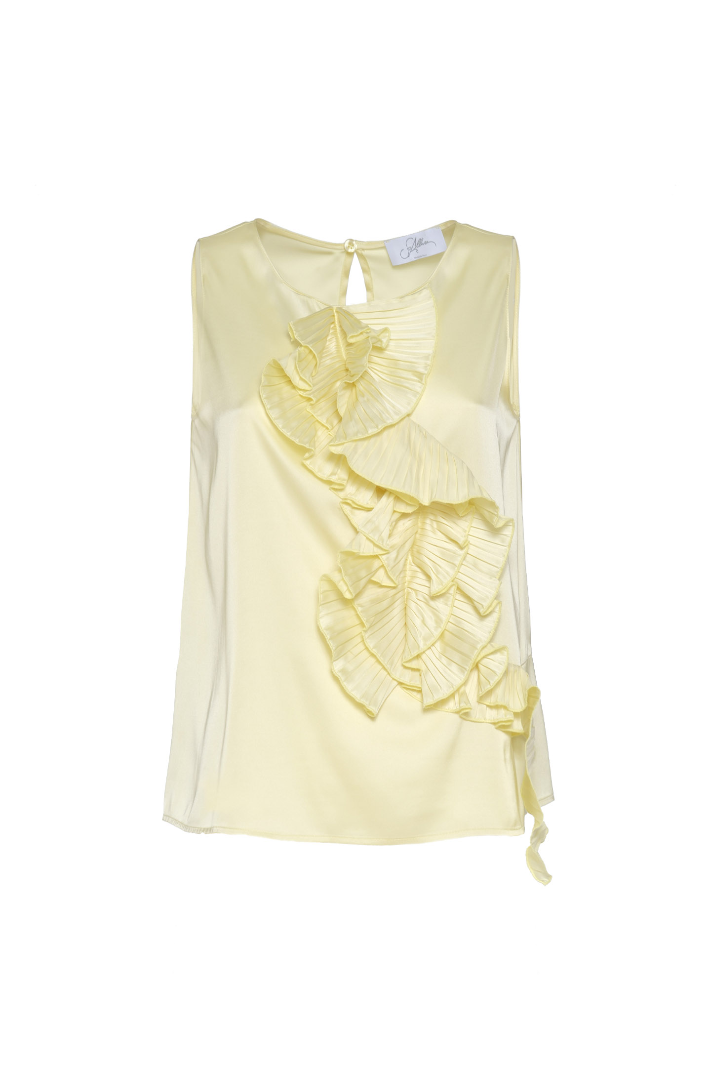 BLUSA CON BALZA PLISSÉ