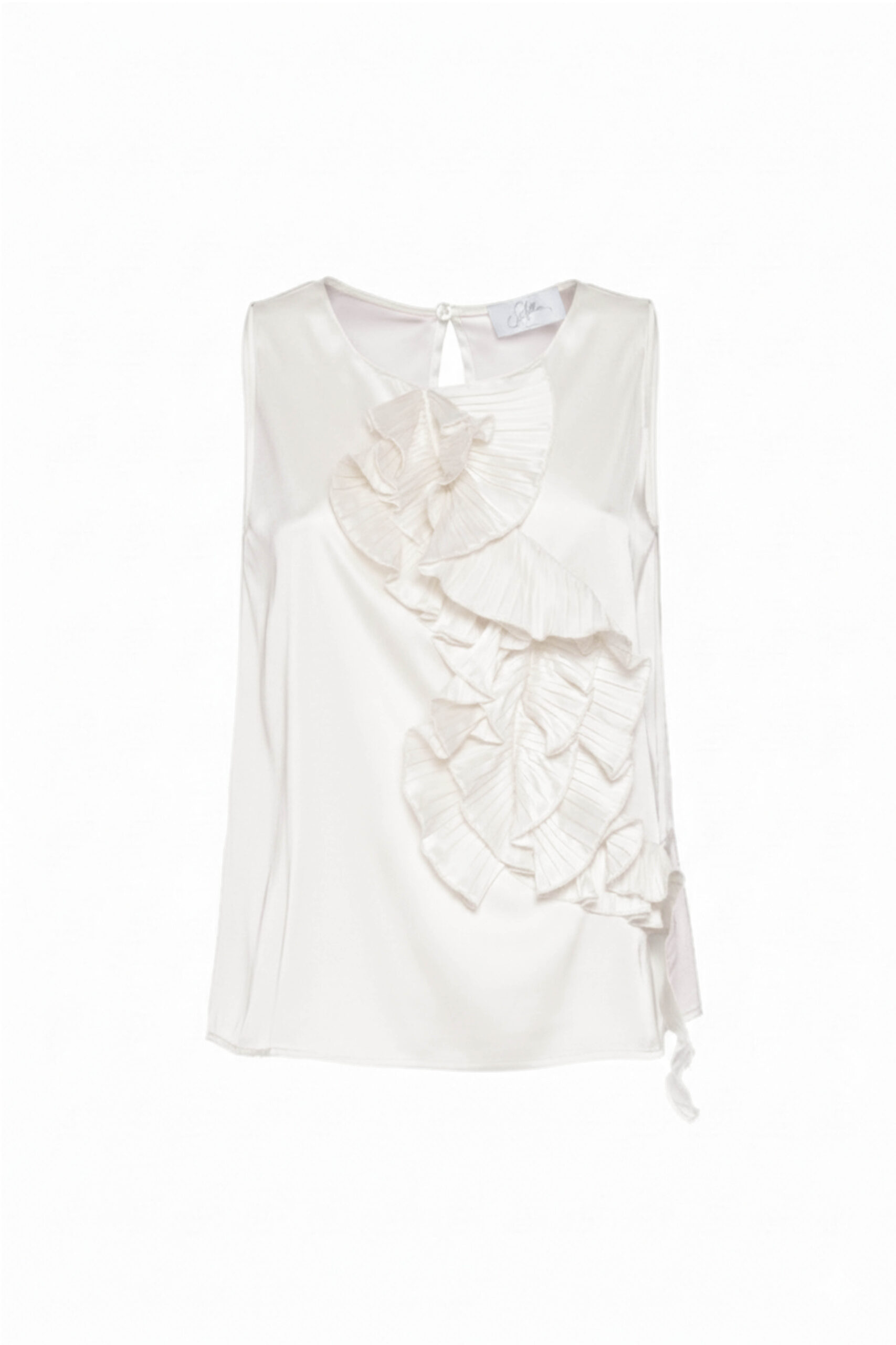 BLUSA CON BALZA PLISSÉ - immagine 6