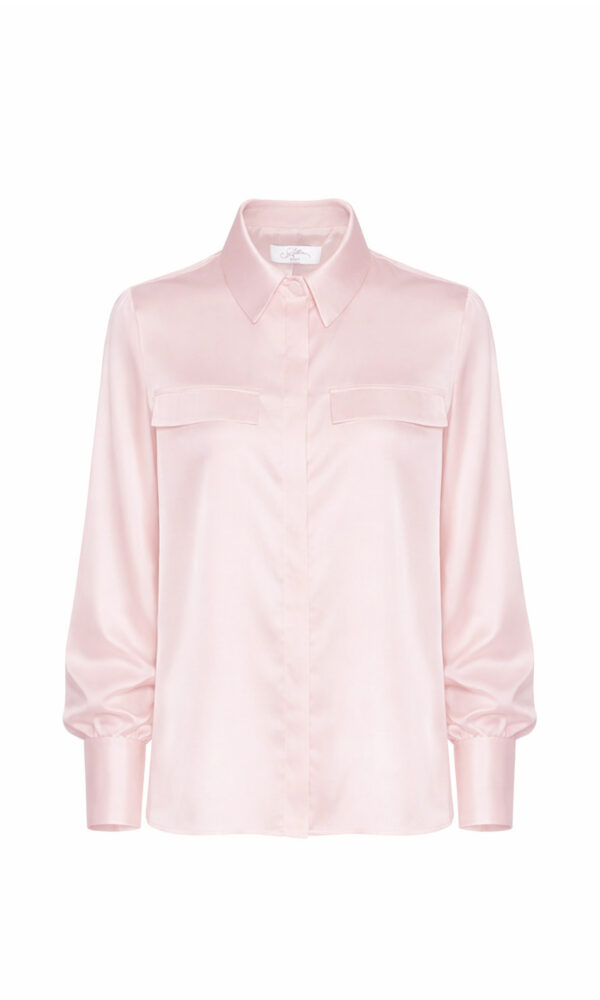 CAMICIA IN RASO CON TASCHE