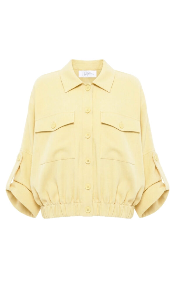 BOMBER OVERSIZE IN CREPE