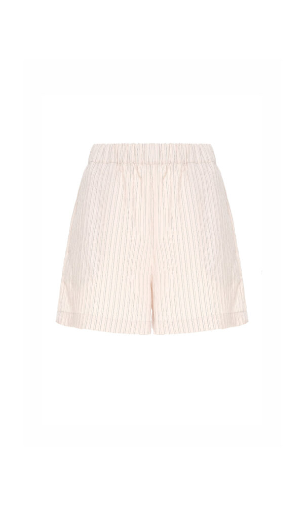 SHORTS A RIGHE CON VITA ELASTICIZZATA