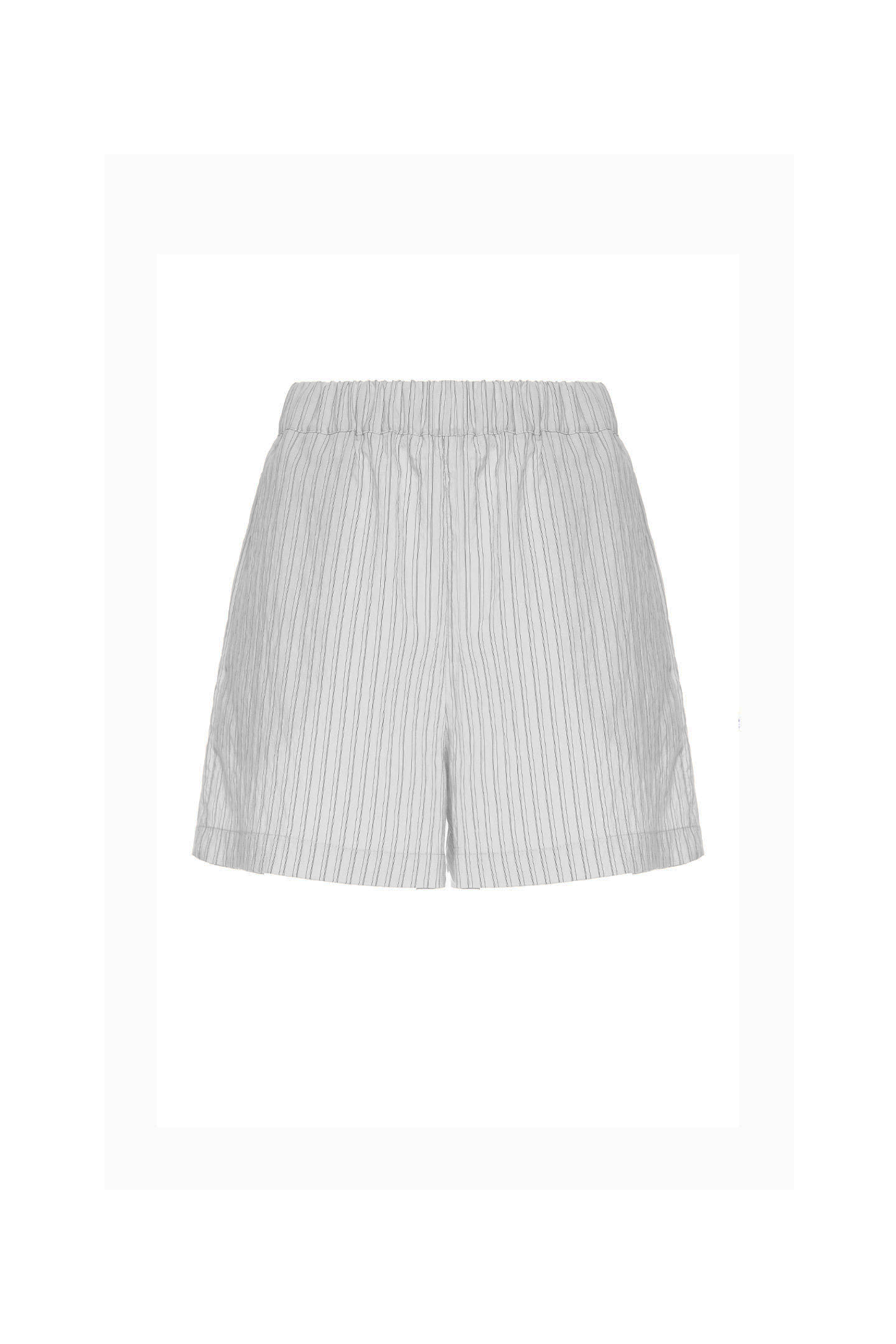 SHORTS A RIGHE CON VITA ELASTICIZZATA - immagine 3
